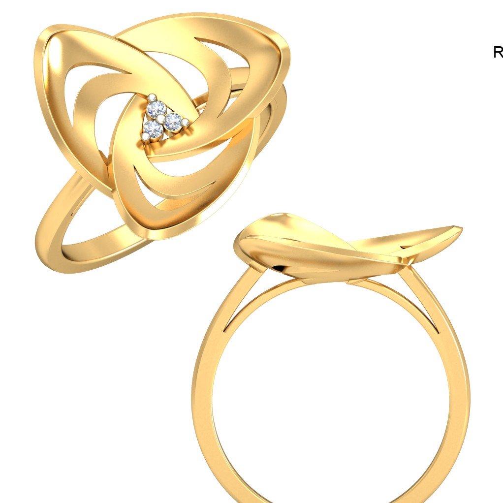 22Kt Yellow Gold Blossoming Beauty Ring For Women