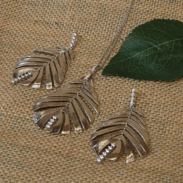 92.5 Italian Silver Leaf Design Set