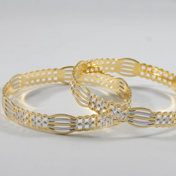 22KT Yellow Gold Authentic CNC Bangles For Women