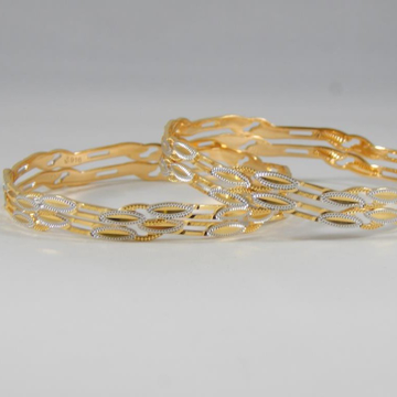 22Kt Yellow Gold Eternity Bangles For Women