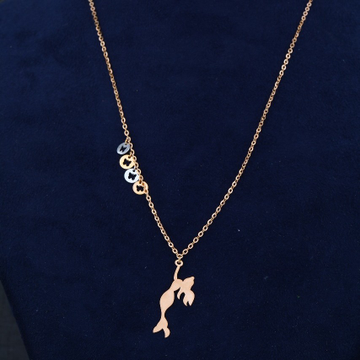 18KT/750  Rose Gold Alloi Pendent Chain For Women