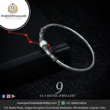 92.5 Sterling Silver  Oxidised  kadu for Women