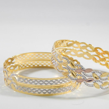 22Kt Yellow Gold The Kamla Bangles for Women