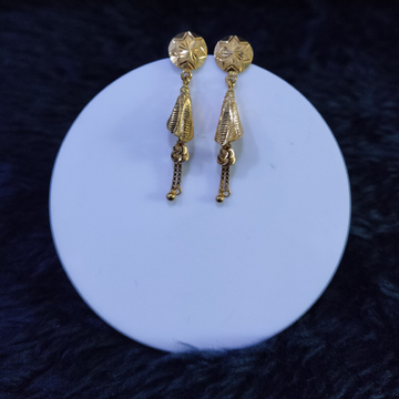 22KT/916 Yellow Gold Cantis Earrings For Women