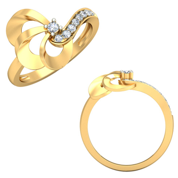 22KT Yellow Gold Audrina Ring For Women