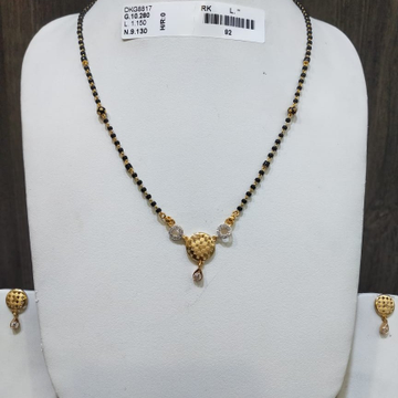 22KT/916 FANCY ROMINI MANGALSUTRA WITH BUTTI GMS-0...
