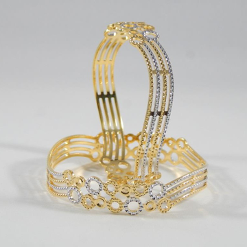 22KT Gold Ring are interlocking Bangles For Women