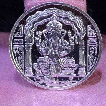 999 Silver Ten Gram Ganpati Silver Coin