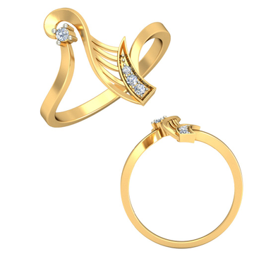 22KT Yellow Gold Chrisanta Ring For Women