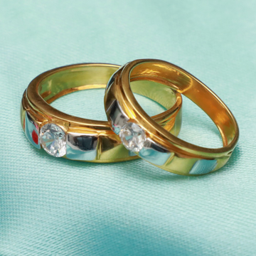 916 gold fancy couple bands pj-r010