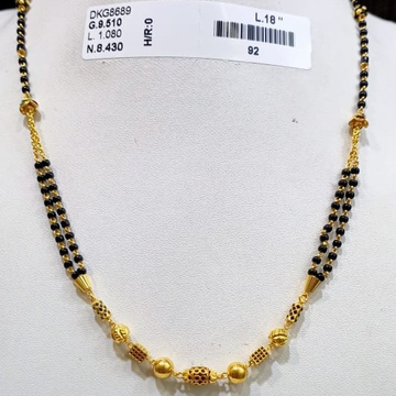 22KT/916 FANCY ROMENI MANGALSUTRA GMS-009