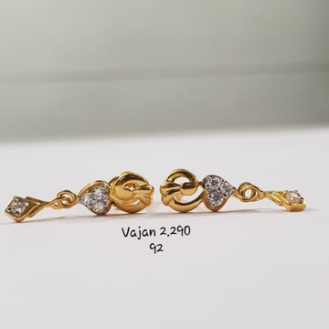 22kt Gold Heart Shape fancy Earrings for Women
