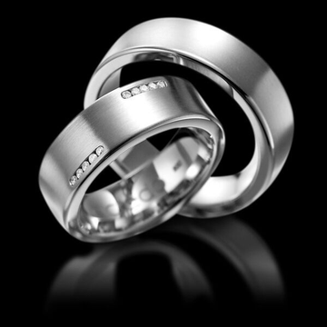 950 platinum amias band couple ring