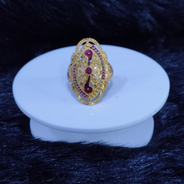 22KT/916 Yellow Gold plain Kalkati Diacere Peacock...