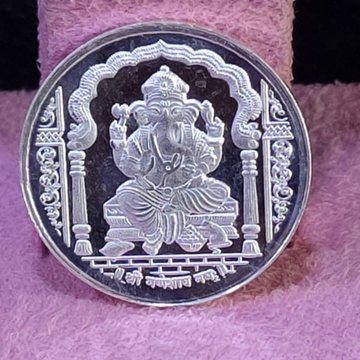 999 silver  five gram ganpati silver coin