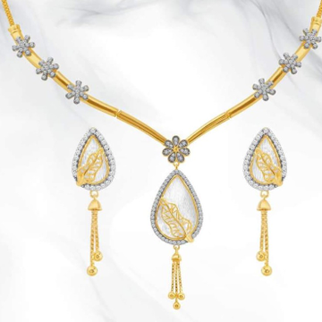 22KT yellow Gold perfect pearl Beads Necklace for...