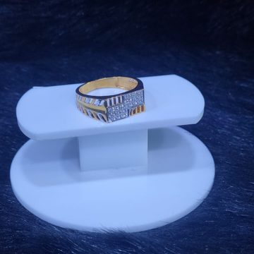 22KT/916 Yellow Gold Fortitude Ring For Men