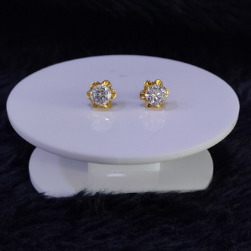 22KT/916 Yellow Gold Kekoa Stud Earrings For Women