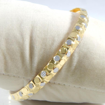 22KT Yellow Gold Dotted Brecelet For Men