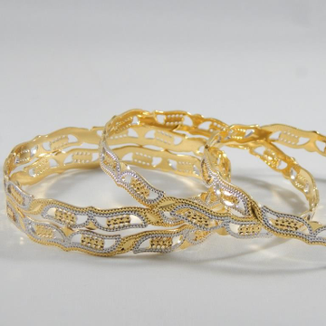 22Kt Yellow  Gold Influential Structure Bangles  f...