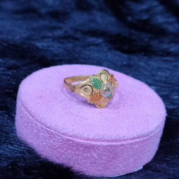 22KT/916 Yellow Gold Kalkati Design Coloring Ring...