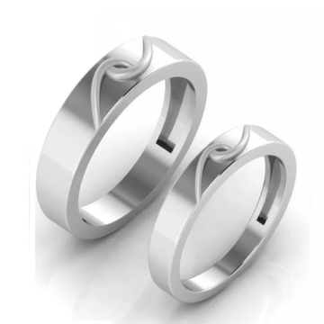 950 Platinum Amias Band Couple Ring For Unisex