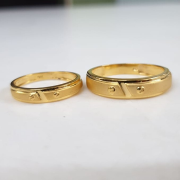 22KT Yellow Gold Frolic Couple Ring For Unisex
