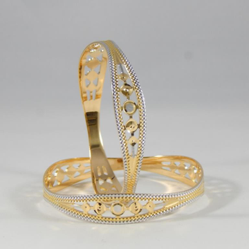 22KT yellow Gold Handcrafted Bangles For NewelyWed