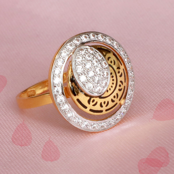 916 Gold Antique Carving ring PJ-R018