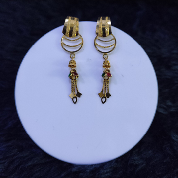 22KT/916 Yellow Gold Isis Drop Earrings For Women