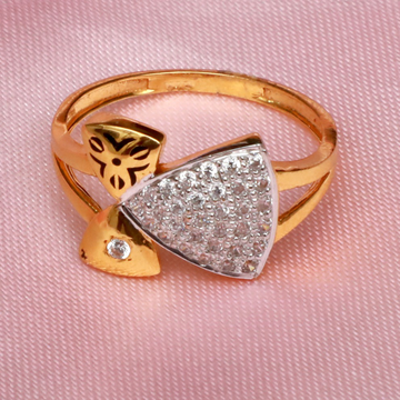 22KT Gold CZ Designer Ring PJ-R032