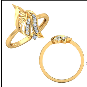 22KT Yellow Gold Tobias Infinity Ring For Women