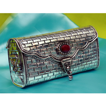 Silver Fancy Clutch