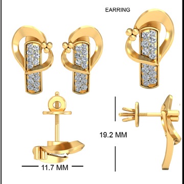 22Kt Yellow Gold Innocence Earrings For Women