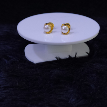 22KT/916 Yellow Gold Callie Pearl Earrings For Wom...