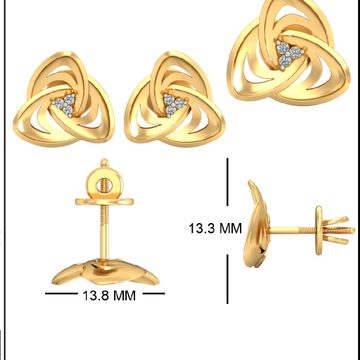 22Kt Yellow Gold Carmella Earrings For Women