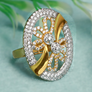 22Kt Gold Designer Ring For Bridal PJ-R016