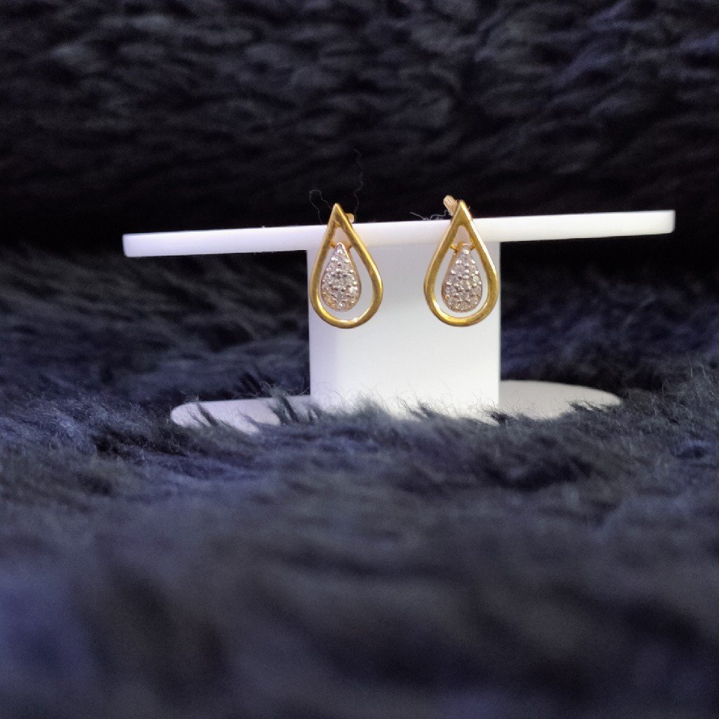 22KT/916 Yellow Gold Tulip Earrings For Women