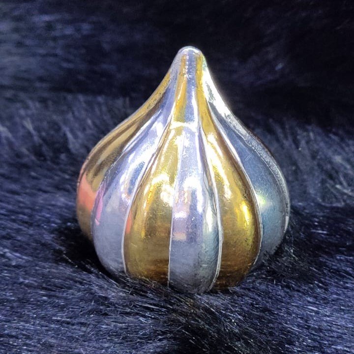 Silver Ganpati Beautiful Ganga-Jamuna Modak