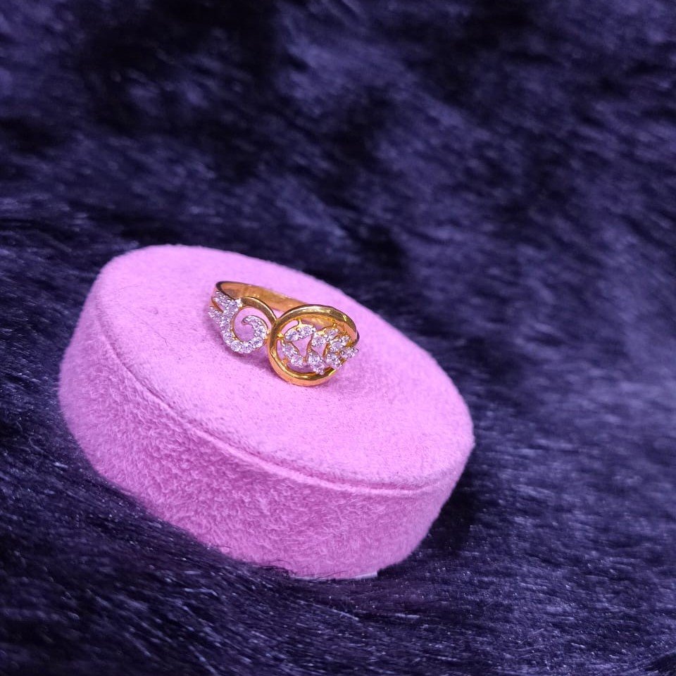 22KT/916 Yellow Gold Auspicious Ring For Women
