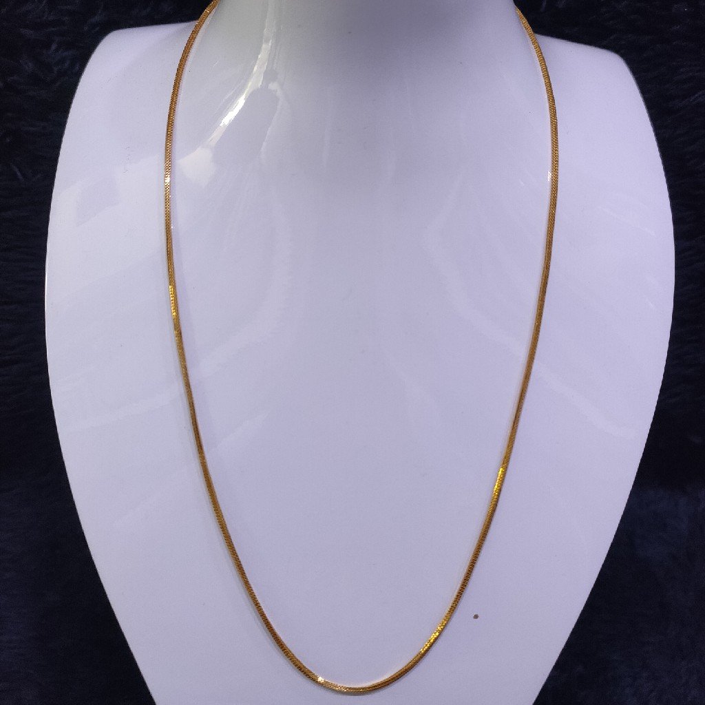 22KT/916 Yellow Gold Fancy Plain Chain GCH-191