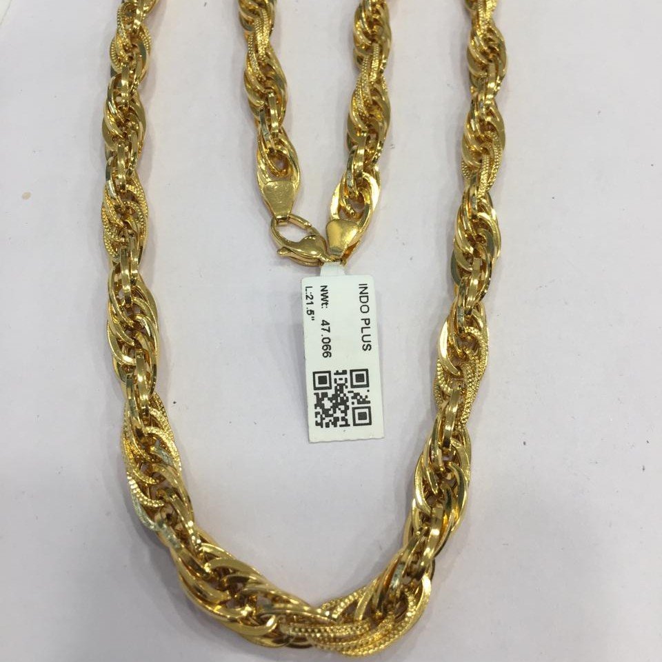 22KT Yellow Gold Layla Fancy Chain For Men