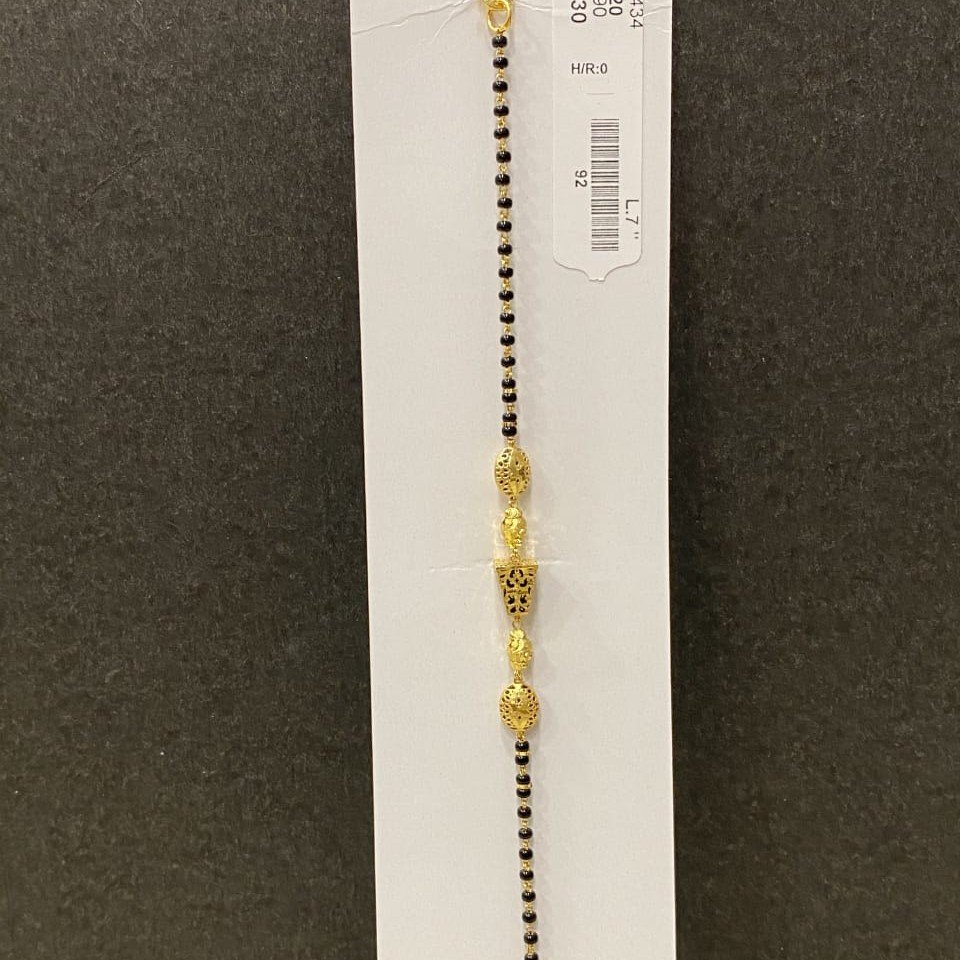 22KT/916 Yellow Gold Raina Mangalsutra Bracelet For Women