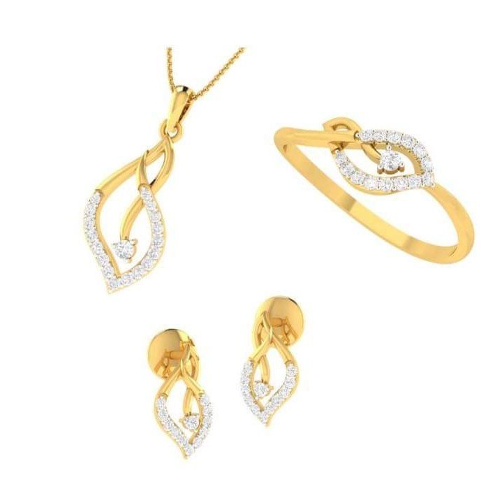 22KT Yellow Gold Argi Combo set For Women
