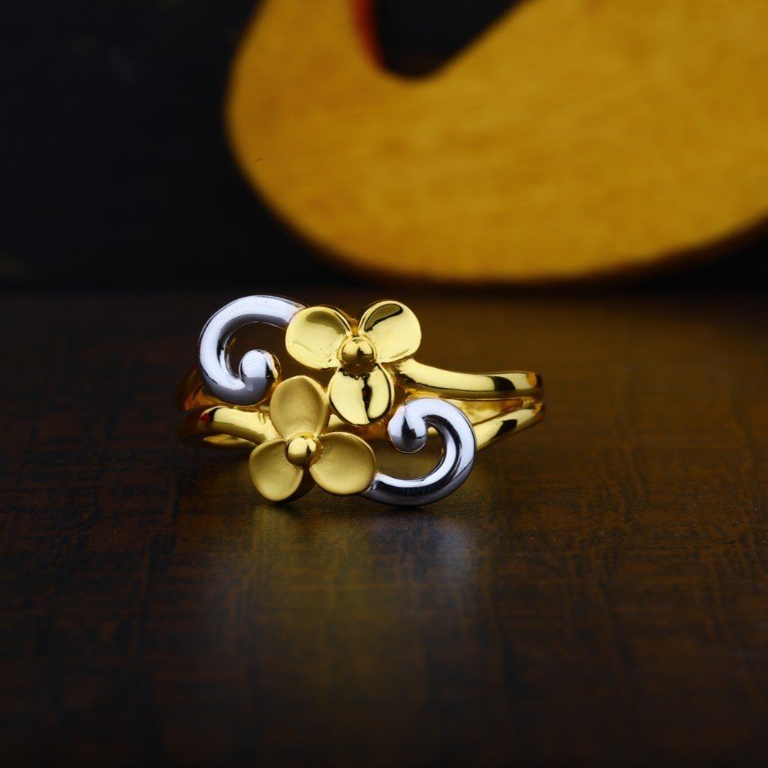 22K Woman Gold Ring PJ LR001