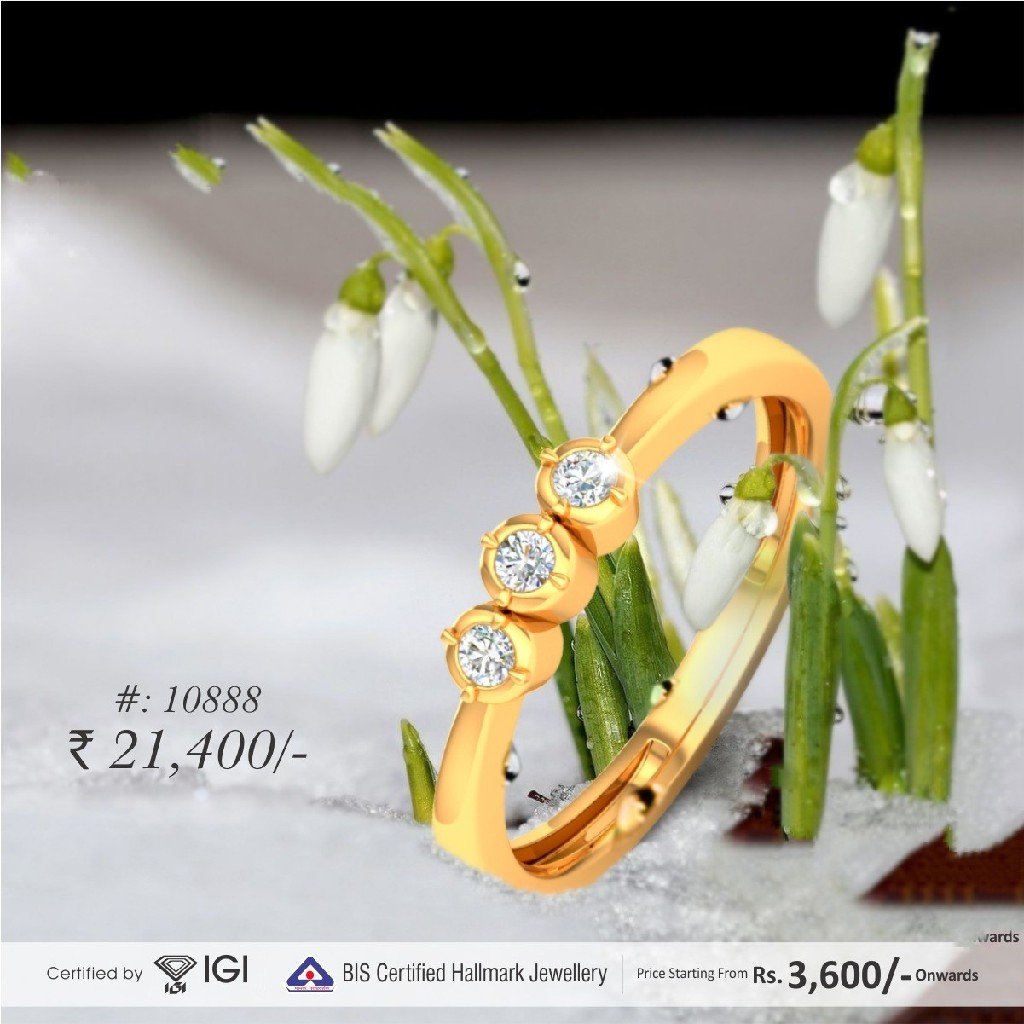 18k Real Diamond Cheapest Ring For Women