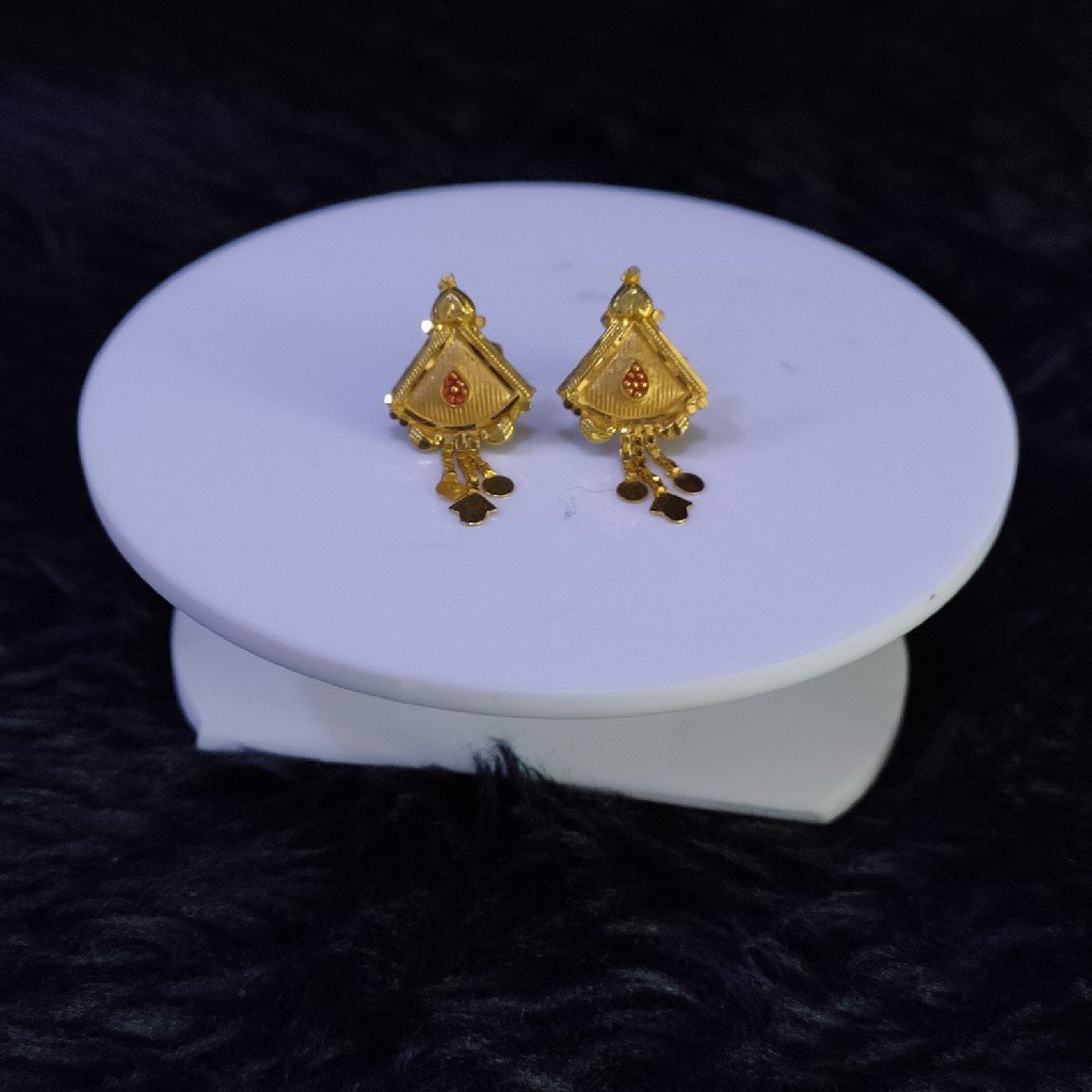 22KT/916 Yellow Gold Avarey Earrings For Women