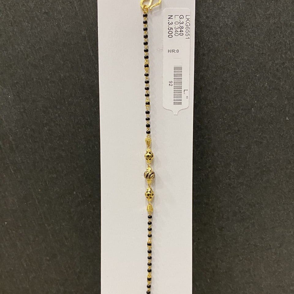 22KT/916 Yellow Gold Shaimi Mangalsutra Bracelet For Women