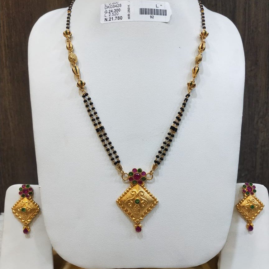 22KT/916 FANCY PAUMI  MANGALSUTRA  GMS-029