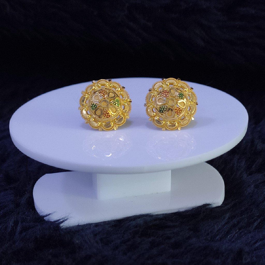 22KT/916 Yellow Gold Talas Earrings For Women